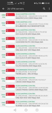 Singapore VPN — SG VPN для Android — скриншот 4