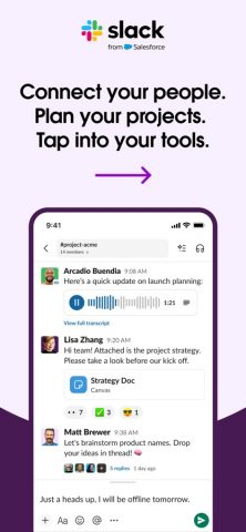 Slack для iOS — скриншот 1