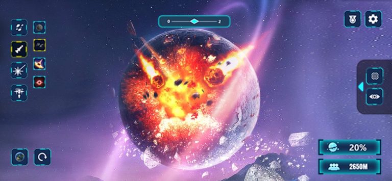 Solar Planet Smash Simulator для iOS — скриншот 2