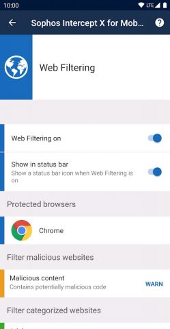 Sophos Intercept X for Mobile — скриншот 4