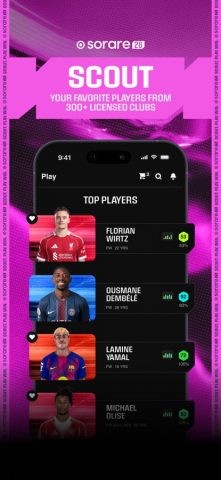 Sorare Fantasy Sports для iOS — скриншот 2