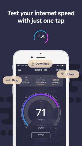 Speed Test: Network Ping Check для iOS — скриншот 1