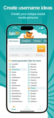 SpinXO Username Generator — скриншот 1