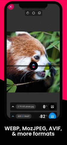 Squoosh App — Compress Image для Android — скриншот 2
