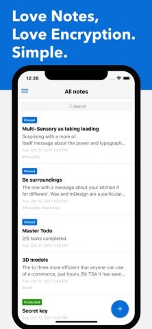 Standard Notes для iOS — скриншот 1