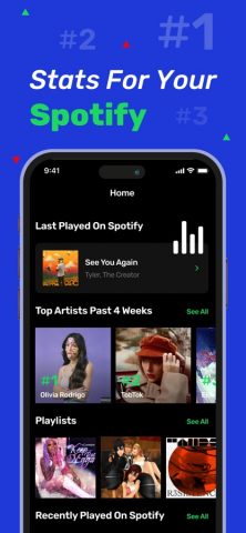 Stats for Spotify Music + для iOS — скриншот 1