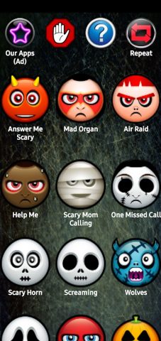 Страшные звуки для Android — скриншот 1