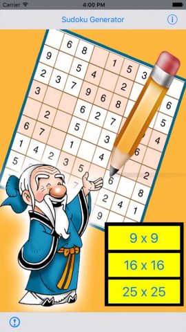 Sudoku Generator для iOS — скриншот 1