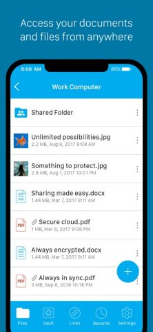 Sync — Secure cloud storage для iOS — скриншот 1
