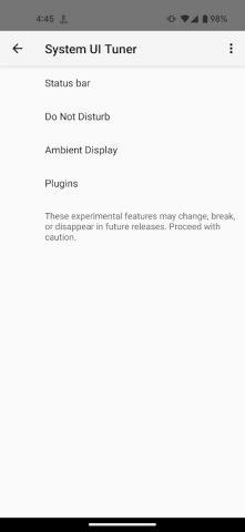 System UI Tuner для Android — скриншот 2