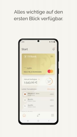 TF Bank Mobile для Android — скриншот 3