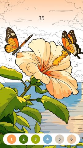 Цвет по номеру: Раскраски для Android — скриншот 1