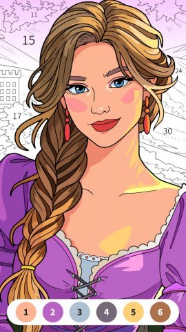 Цвет по номеру: Раскраски для Android — скриншот 2