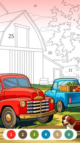 Цвет по номеру: Раскраски для Android — скриншот 5