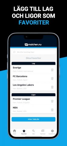 TVmatchen.nu — sport på TV для Android — скриншот 3