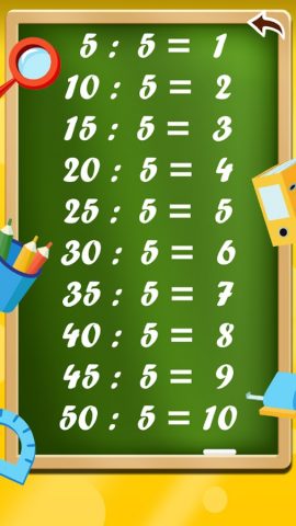 Таблица деления для Android — скриншот 3