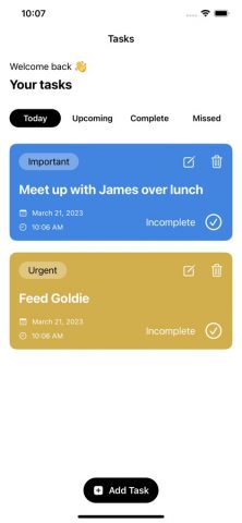 Task Manager X для iOS — скриншот 1