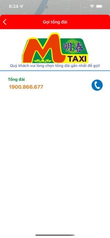 Taxi Minh Xuân для iOS — скриншот 5