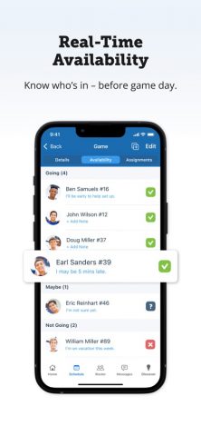 TeamSnap для iOS — скриншот 4