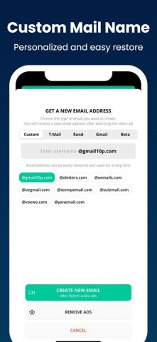 Temp Mail Pro — Multiple Email для iOS — скриншот 2