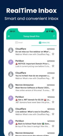 Temp Mail Pro — Multiple Email для iOS — скриншот 4