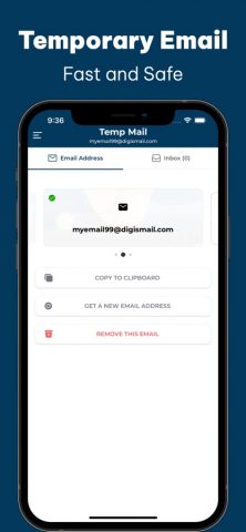 Temp Mail — Temporary Mail Box для iOS — скриншот 1