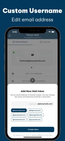 Temp Mail — Temporary Mail Box для iOS — скриншот 2