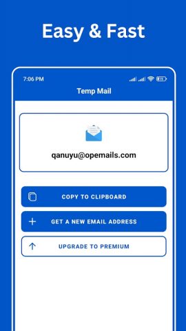 Temp Mail by tempamail.com для Android — скриншот 1