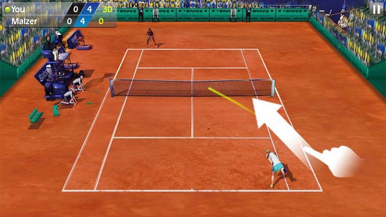 Теннис пальцем 3D — Tennis — скриншот 3