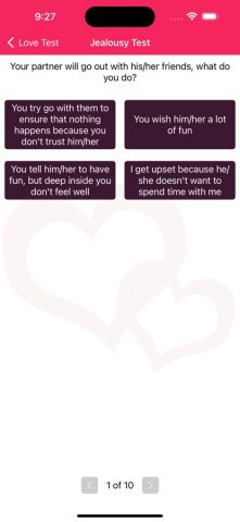 Тест любви для iOS — скриншот 4