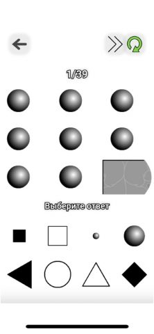 Тест на интеллект профессионал для iOS — скриншот 1