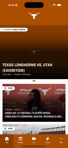 Texas Longhorns для iOS — скриншот 1