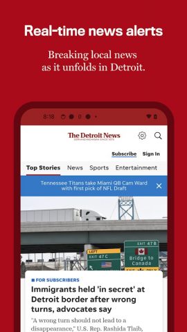 The Detroit News: Local News для Android — скриншот 1