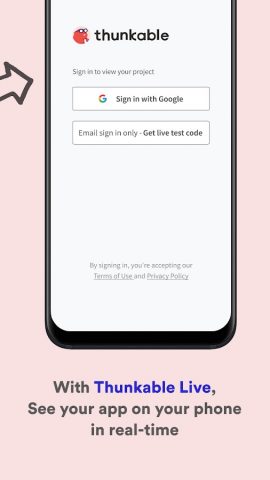 Thunkable Live для Android — скриншот 2