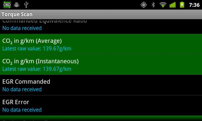 TorqueScan (Torque OBD Plugin) для Android — скриншот 2