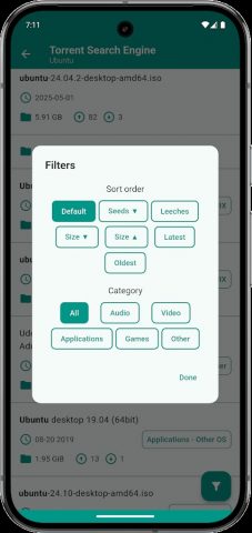 Torrent Search Engine для Android — скриншот 4
