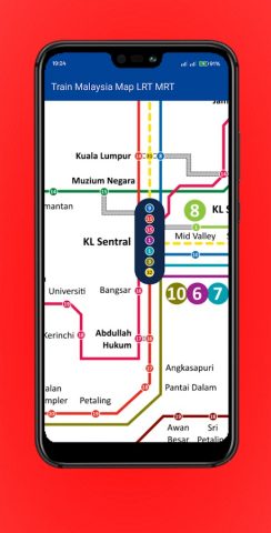 Train Malaysia Map LRT MRT для Android — скриншот 2