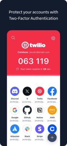 Twilio Authy для iOS — скриншот 1