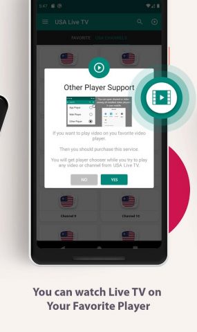 USA — Live TV (Entertainment) для Android — скриншот 5