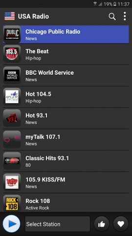 USA Radio  — AM FM Online для Android — скриншот 1