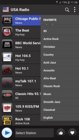 USA Radio  — AM FM Online для Android — скриншот 2