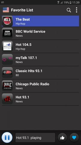 USA Radio  — AM FM Online для Android — скриншот 3