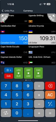 Unit Converter — Best Unit App для iOS — скриншот 3