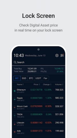 Upbit (Global) для Android — скриншот 3