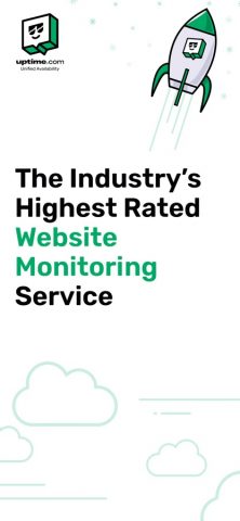 Uptime.com Website Monitoring для iOS — скриншот 1