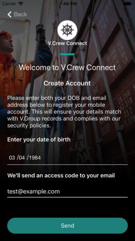 V.Crew Connect для Android — скриншот 1