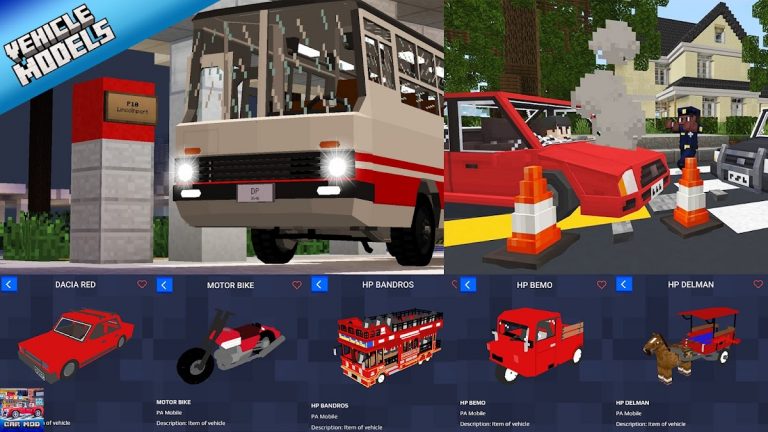 Vehicle Cars Mod for Minecraft для Android — скриншот 2