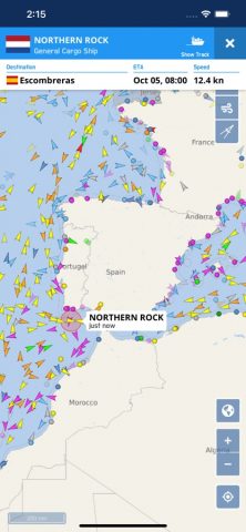 VesselFinder для iOS — скриншот 1