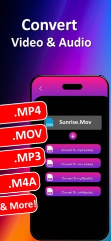 Видео конвертер MP4 MP3 MOV для iOS — скриншот 2