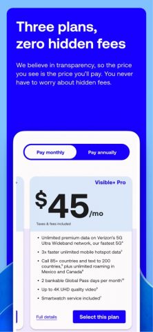 Visible mobile для iOS — скриншот 1
